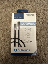 Insignia - 3.3ft Thunderbolt 4 cable, USB-C to USB-C Cable Supports 8K / 60 HZ picture