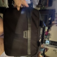 Kenneth Cole Reaction Black Nylon Briefcase Laptop Bag 15