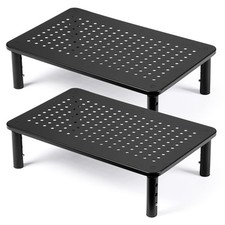 2 Pack Desktop Riser, 3 Height Adjustable Monitor stands for 2 Monitors, PC, ... picture