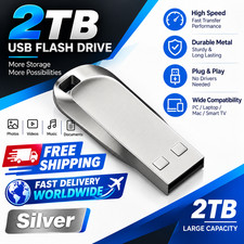 2TB USB 3.0 Metal Flash Drives Super High Speed USB Stick For Car PC Laptop picture