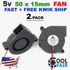 5v 50mm Blower Radial Cooling Fan 5015 Hotend Extruder 3D Printer 2Pin 2 Pcs A9 picture
