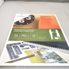 DOMTAR MICROPRINT COATED LASER MATTE COMPUTER PRINTER PAPER 25 Sheets picture