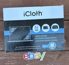 iCloth 70% Isopropyl Alcohol Large Cleaning Wipes 5x7 2ml 100 Pack New N Box   picture