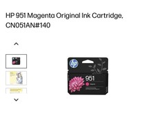 HP 951/951XL Genuine Ink Cartridges Magenta Cyan Yellow CN051/046/048AN#140 picture