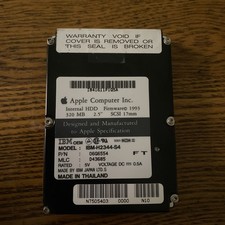 Apple Macintosh 320MB 2.5 SCSI Hard Drive PowerBook Laptop IBM-H2344-S4 Untested picture