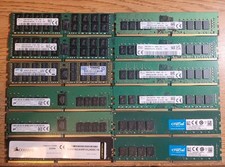Lot of 12 Mixed Brand 16GB PC4 Memory SKhynix Micron Crucial picture