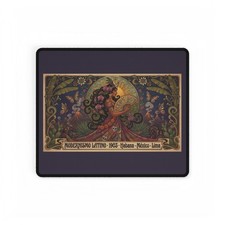 Modernismo Latino Art Nouveau Desk Mat, Vintage Floral Woman Design picture