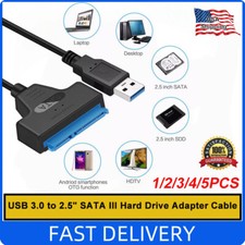 SATA to USB 3.0 Cable USB to SATA III Hard Drive Adapter 2.5'' SSD &HDD Transfer picture