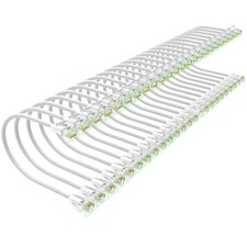 24-Pack 3ft Cat 6 Ethernet Patch Cables, 10Gbps, Slim UTP Pure Copper, White picture