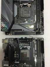 ASUS Strix Z390-I Gaming AND MSI Z370I GAMING PRIO CARBON(MIX LOT OF 2)-FOR PART picture