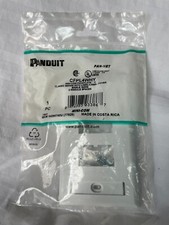 Panduit pan-net CFPL4WHY faceplate single gang 4 module spaces picture