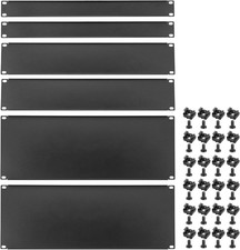 PATIKIL 6 Pcs 1U,2U,4U Blank Panel Metal Rack Mount, 19 Inches, Filler Panel picture