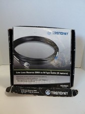 Trendnet Low Loss Reverse Sma To N-type Cable 8m Open Box picture