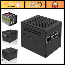 Metal Case for Raspberry Pi 5, UPS, Active Cooler & PCIe Expansion - X1205 Serie picture