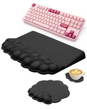 PVIPCZ Ergonomic Cloud Wrist Rest Set for Keyboard and Mouse, Large, Black picture