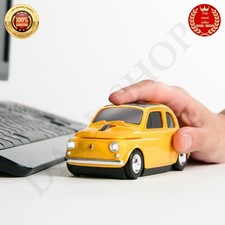 FIAT NUOVA 500 Wireless mouse Yellow CAMSHOP 430056 Officially licensed picture