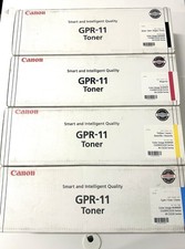 Genuine Canon GPR-11 CMYK Toner Set imageRUNNER C3200 C3220 OEM 4-Pack Sealed picture