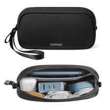 tomtoc Electronics Organizer Travel Case, Water Resistant Small, Black picture