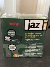 New Sealed 3 Pack Iomega Jaz Zip 1GB Storage Cartridge for Backup IBM Compatible picture
