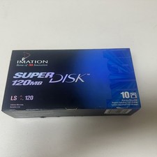 NEW Imation SuperDisk LS-120 120MB 10 Disks Factory Sealed - B2 picture