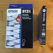 Epson 812XL Black Ink Cartridge & Bonus Generic T812XL120 Cartridge picture