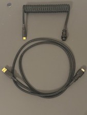 Detachable USB-C Black Glorious Panda Artisan Coiled Cable  picture