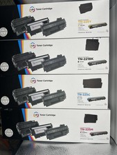 Lot Of 4 New LD Toner Cartridge YLW/CYAN/MAG/BLK Brother Printers TB-225 picture