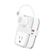 6 in1 Travel Power Strip with GaN 45W USB C Ports 4 Wide-Spaced Outlets 4ft Cord picture