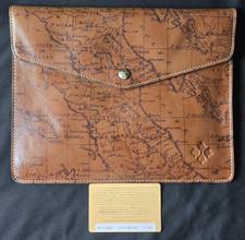 Patricia Nash Vintage Map Leather iPad/Tablet Sleeve Portfolio picture