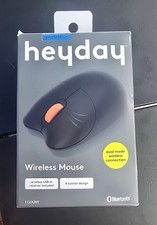 heyday Limited Edition Wireless Mouse Dual-Mode Black Cat Orange NIB picture