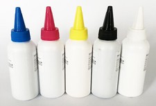 5X100ml DTF Inks CMYKW Direct to Film Printer Film Hot Melt Powder Heat Transfer picture