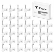 Cable Clips Nail in Cable Clips 100 Pcs 8mm Flat Ethernet Cable Wall Clips Cable picture