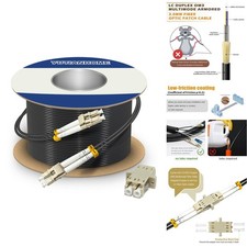 Yutianhome 75M 250Ft Lc To Lc Duplex Om3 Outdoor Armored Fiber Optic Patch picture