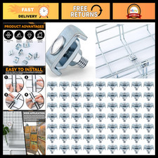 50 Pcs Wire Grid Wall Connectors, Cattle Panel Clips, Cable Tray Fasteners picture