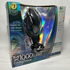 OPEN BOX Logitech MX1000L Laser Cordless Wireless Mouse Lithium-Ion Battery picture