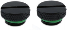 Black G 1/4 Inch Plug Fittings with Green O- Ring Water Stop Plug for Computer W picture