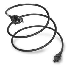 20 Pack of NEMA 5-20P to C13 15A 125V 14/3 SJT(OW) Power Cord - Black - 6ft picture
