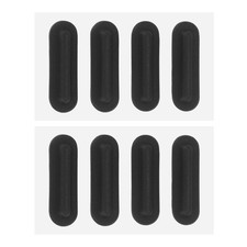 7.5mm Laptop Rubber Feet, 8 Pcs Oval Anti-Slip Pad for Equipment, Black picture