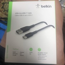 Belkin Boost Charge USB-C - USB-A ChargeSync Cable, 3.3 ft, EA (BLKCAB001BT1MBK) picture