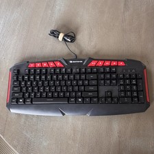 iBuyPower IBP-ARES M1-KB Gaming Keyboard Black Red Wired USB Enhanced Keys picture