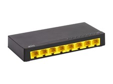 Monoprice 8-Port 10/100/1000Mbps Gigabit Ethernet Unmanaged Switch Network Hub picture