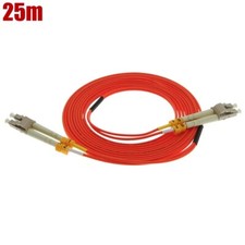 25m LC-LC Duplex Multimode 62.5/125 Fiber Optic Optical Patch Cable Cord Orange picture