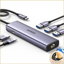 UGREEN Revodok 6 in 1 USB C Hub Gigabit Ethernet Adapter 4K HDMI picture