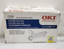 GENUINE OKI 43381717 Yellow Image Drum for OKI C6100 C6150 C5550MFP open box picture