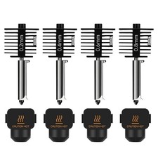 4-Pack Bamboo A1 mini/A1 Hotend Kit, 0.2/0.4/0.6/0.8mm Hardened Steel Nozzle for picture