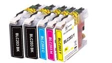 5 PK Premium Ink fits Brother LC203 Series MFC-J480DW MFC-J5320DW MFC-J4320DW picture
