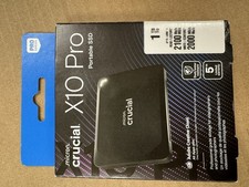 Crucial - X10 Pro 1TB USB-C External SSD - Black  CT1000X10PROSSD9- picture