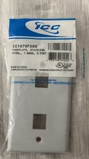 ICC IC107SF2SS 2 Port, 1 Gang Faceplate Stainless Steel, picture