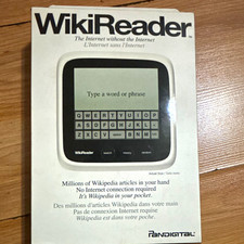 Pandigital WikiReader 8GB 3.5in Offline Wikipedia eBook Reader White/Black picture