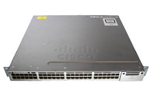 Cisco Catalyst 3850 WS-C3850-48P-S 48-Port PoE+ Network Switch w/ 2*715W PSU picture